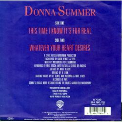 Donna Summer - This Time A Know It's For Real (257 780-7 (U 7780)) (1989)