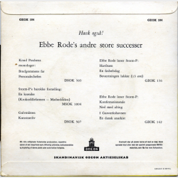 Ebbe Rode - Sangforeningen (Morgenr�de's Pinsetur) (Gr�n Label)