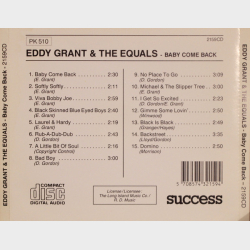 Eddy Grant &amp; The Equals - Baby Come Back (1989) (Success 2159CD)