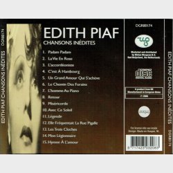 Edith Piaf Chansons Inedites (2006) (Legendary Artists)