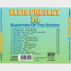 Elvis Presley - 16 Superhits Of The Sixties (1988)