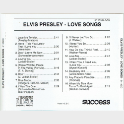 Elvis Presley - Love Songs (Success 2111CD)
