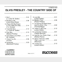 Elvis Presley - The Country Side Of (Success 2109CD)