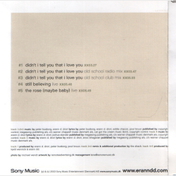 Erann DD - Didn't I Tell You That I Love You (2003)