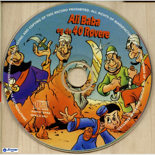 Eventyr Fort�llinger For B�rn 07 - Ali Baba Og De 40 R�vere (1996)_CD