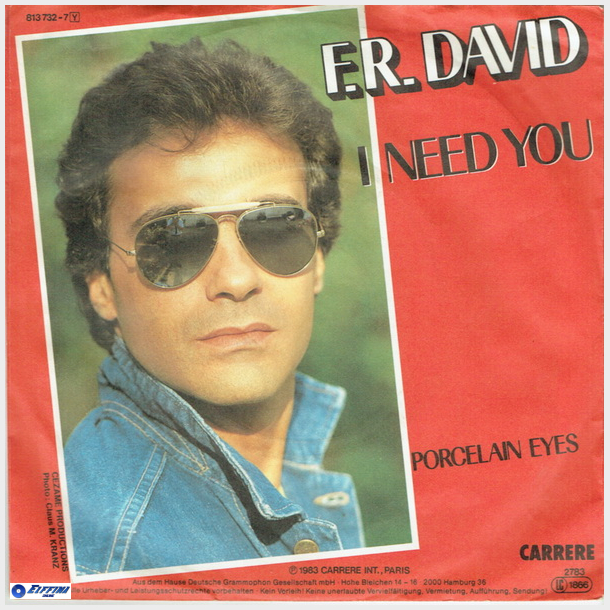 F.R. David - I Need You (West Germany) (1983)