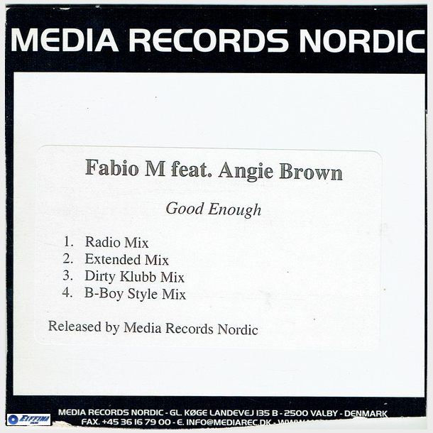 Fabio M ft. Anige Brown - Good Enough (2003) (Promo)
