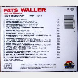Fats Waller And His Rhythm - Ain't Misbehavin' (1934-1943) (1990)