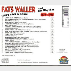 Fats Waller And His Rhythm - Lulu's Back In Town (1934-1935) (1997)