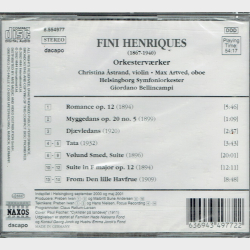 Fini Henriques Orkesterv�rker (2002) - NY