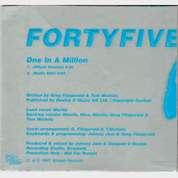 Fortyfive Degrees - One In A Million (1997) (Promo)