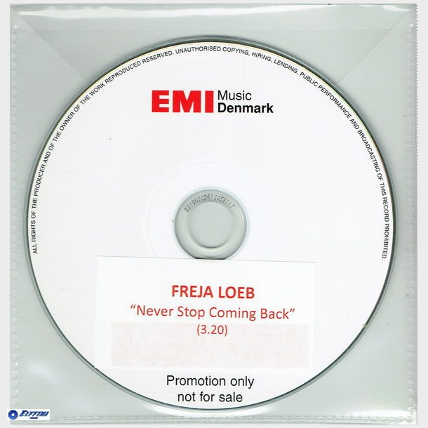 Freja Loeb - Never Stop Coming Back (Promo) CD