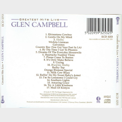 Glen Campbell - Greatest Hits Live (1996)