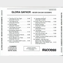 Gloria Gaynor - Never Can Say Goodbye (1986) - NY
