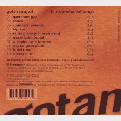 Gotan Project - La Revancha Del Tango (2001) (Digi)