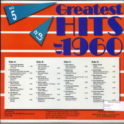 Greatest Hits Of 1960 No. 05 (1990) (DB)