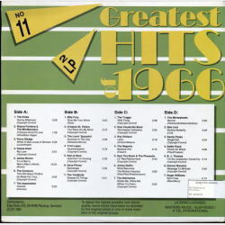 Greatest Hits Of 1966 No. 11 (1990) (DB)