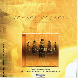 Gregorian - Masters Of Chant Chapter III - Voyage Voyage (2002)