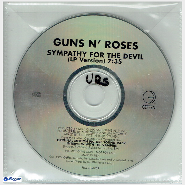 Guns 'n' Roses Sympathy For The Devil (1994) (Promo)