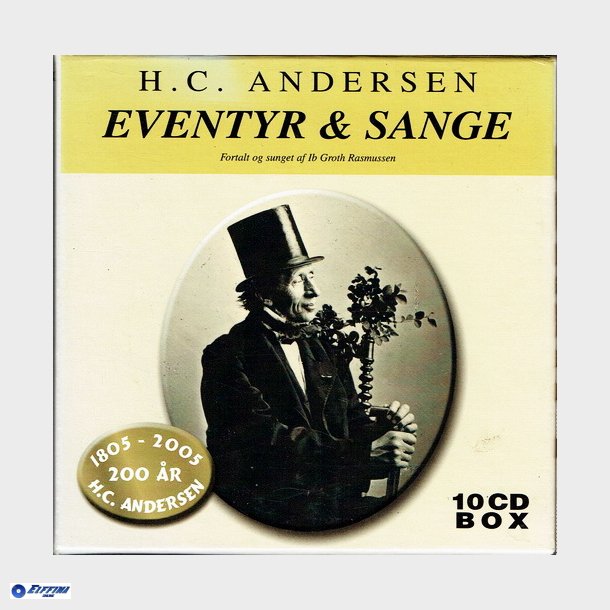 H.C. Andersen - Eventyr og Sange 1805-2005 20r (2004) 10xCD Boks