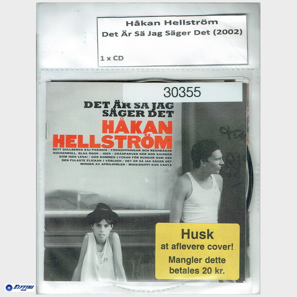 Hkan Hellstrm - Det Ar S Jag Sager Det (2002) (Bib CD)