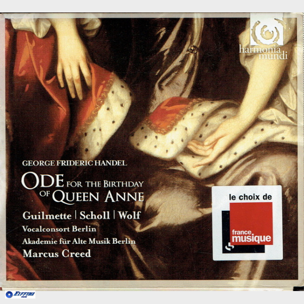 Handel - Ode For The Birthday Of Queen Anne (2009 (Digi)