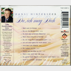 Hansi Hinterseer - Du Ich Mag Dich (1999)