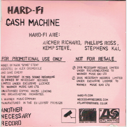 Hard-Fi - Cash Machine (2005) (Promo)