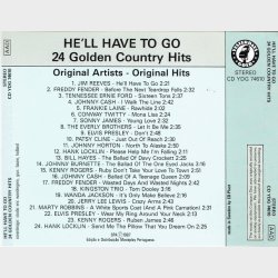 He'll Have To Go (24 Golden Country Hits) (1987)