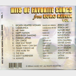 Hits Of Favorite Songs From Euro Remix Vol. 1