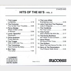 Hits Of The 60's Vol 2 (Success 2144CD)