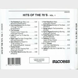 Hits Of The 70's Vol 1 (Success 2224 CD) (1993)