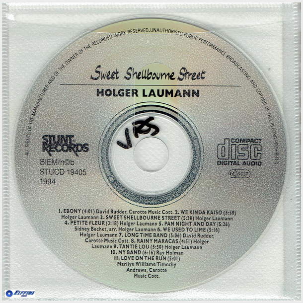 Holger Lauman - Sweet Shellbourne Street (1994)