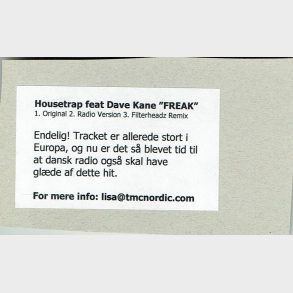 Housetrap ft. Dave Kane - Freak (2005) (Promo)