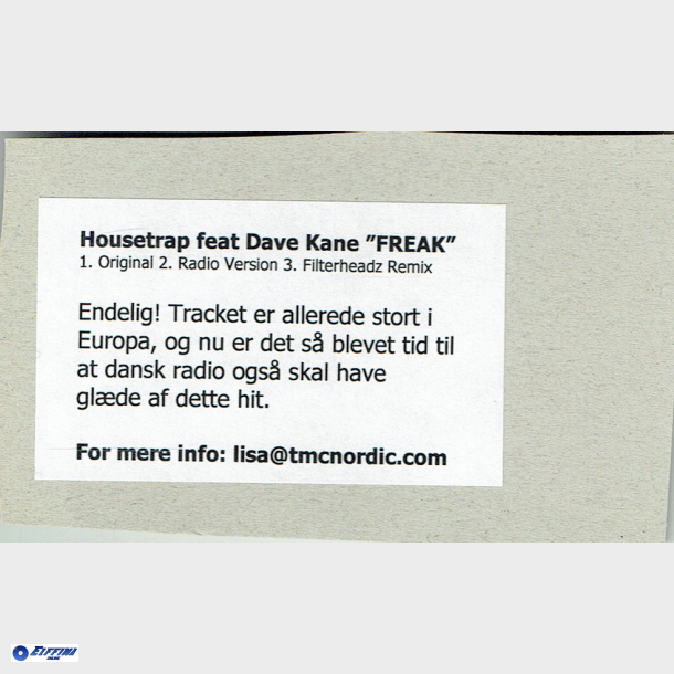 Housetrap ft. Dave Kane - Freak (2005) (Promo)