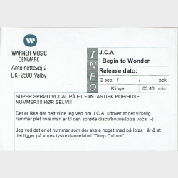 J.C.A. - I Begin To Wonder (2002)