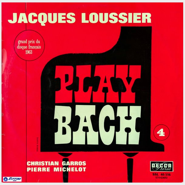 Jacques Loussier, Christian Garros &amp; Pierre Michelot - Play Bach No. 3 (1961) (Digi)