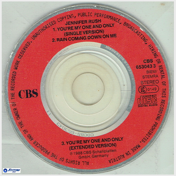 Jennifer Rush - You're My One &amp; Only (1988) (MiniCD)