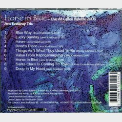 Jens Krldrups Trio - Horse In Blue (Jazz Live At Babette) (2003)