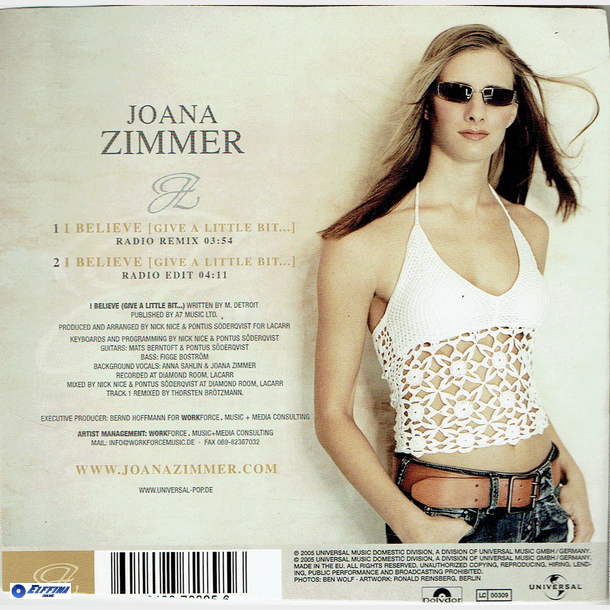 Joana Zimmer - I Believe (2005)