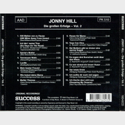 Johnny Hill - Die Grosen Erfolge Vol.2 (1993) (Success 16043CD)