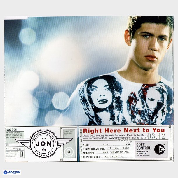 Jon - Right Here Next To You (2002)