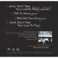Jon Bon Jovi - Janie, Don't Take Your Love To Town (1997)