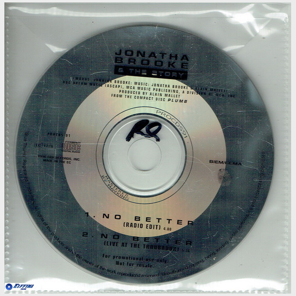 Jonatha Broke &amp; The Story - No Better (1996) (Promo)