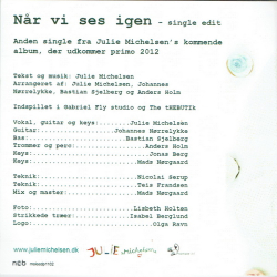 Julie Michelsen - Nr Vi Ses Igen (2012) (Promo)
