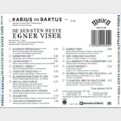 Karius Og Baktus &amp; De Seksten Beste Egner-Viser (1993)