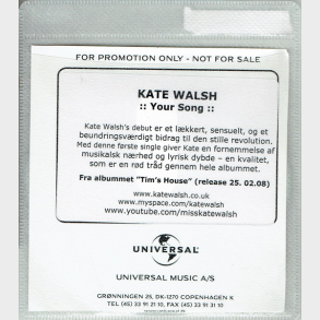 Kate Walsh - Your Song (2007)