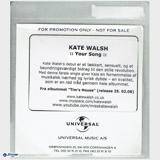 Kate Walsh - Your Song (2007)