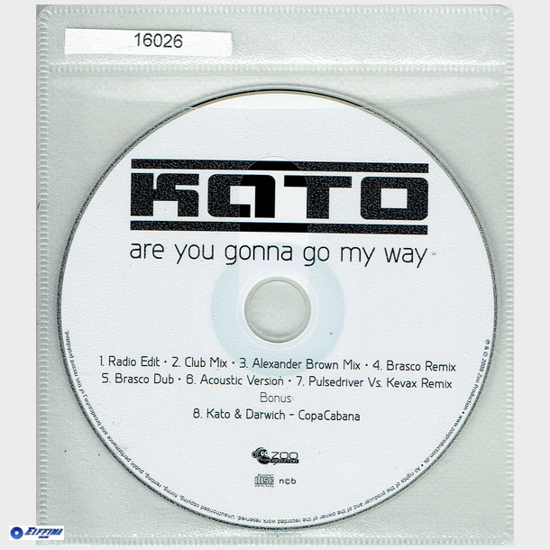 Kato - Are You Gonna Go My Way (2008)