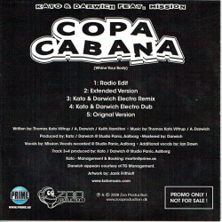 Kato &amp; Darwiich ft. Mission - Copa Cabana (Whine Your Body) (2008) (Promo)